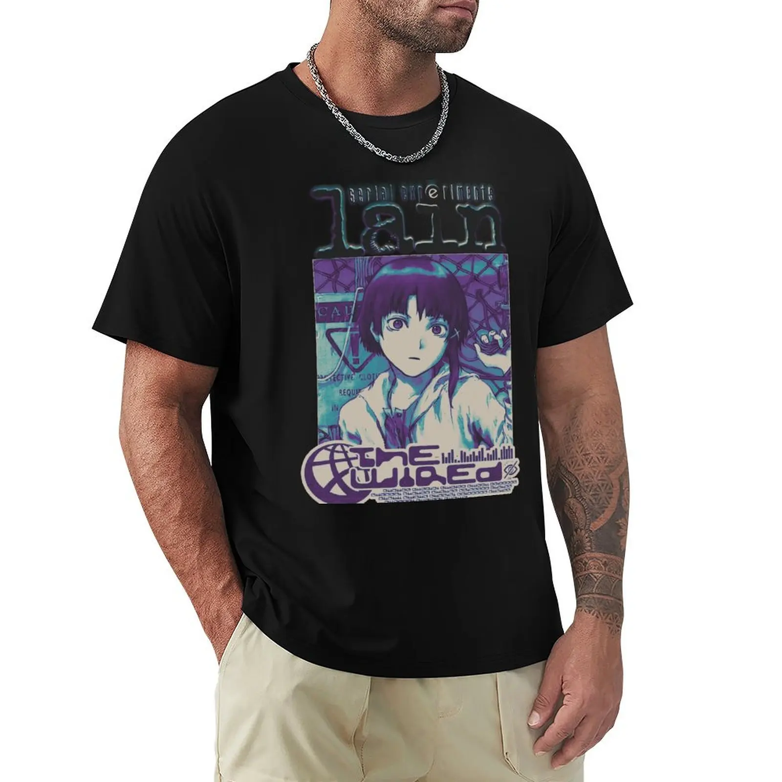 

Serial Experiments Lain T-Shirt summer tops plus size clothes topping heavyweight t shirts for men