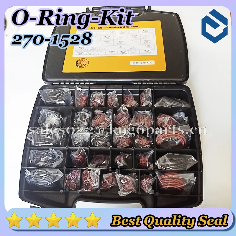 270-1528 Seal O-Ring Kit 2701528 O-Ring Box for Caterpillar CAT Excavator O-Ring Repair Box