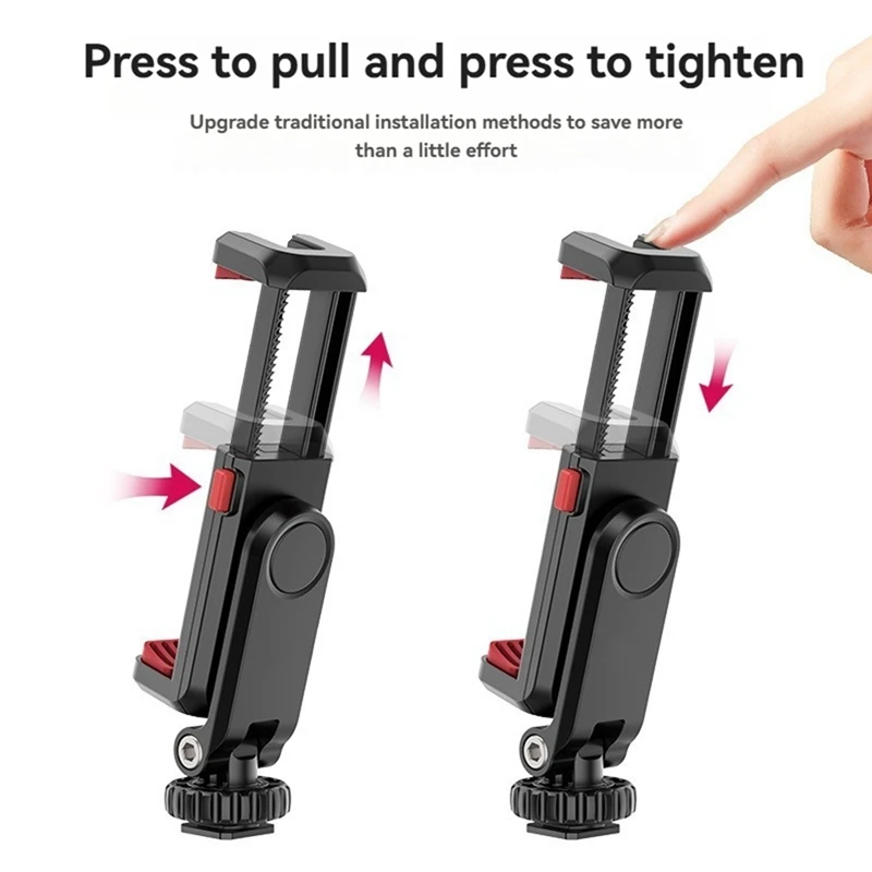 حامل هاتف ST-06S 360 °   تدوير عمودي ترايبود جبل SLR مرآة الهاتف المحمول البث المباشر كتيفة ثابتة