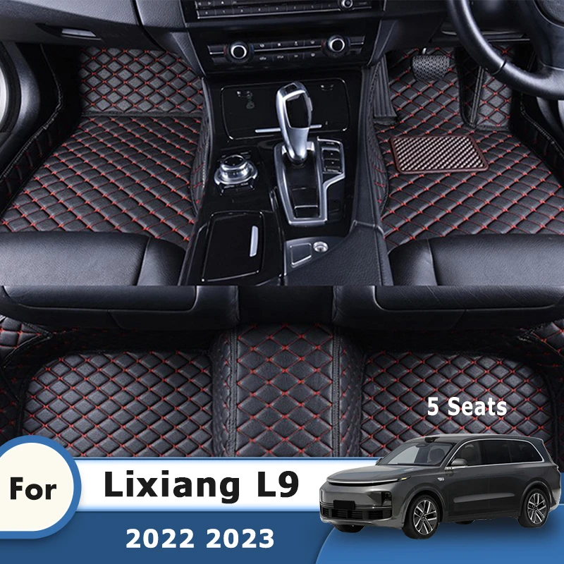 

RHD Carpets For Li Lixiang L9 2022 2023 (5 Seats) Car Floor Mats Auto Interior Accessories Foot Pads Replacement Vehicles Covers