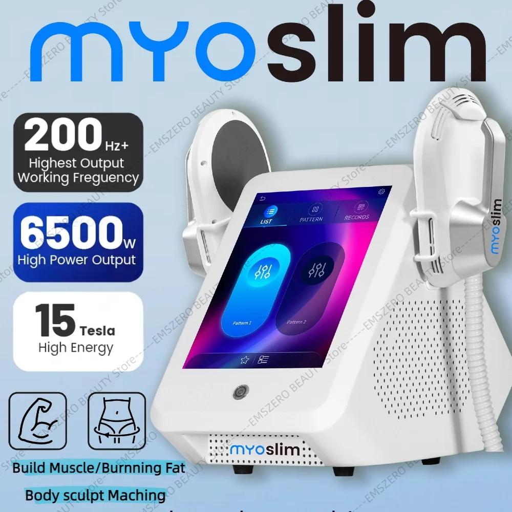 

Машина для скульптуры MYoslim EMS 15Tesla 6500 Вт RF для похудения сжигания жира, стимуляция мышц, скульптура тела 15 электромагнитная терапия