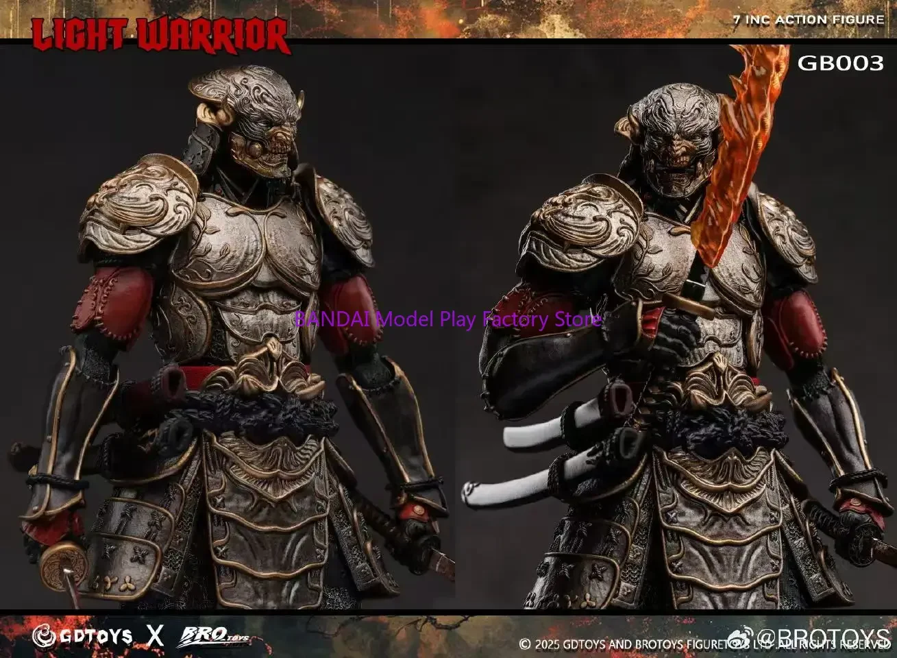 En Stock BROTOYS 1/12 escala soldado armadura Tekken Light Warrior GB003 accesorios conjunto completo 12 pulgadas modelo de figura de acción