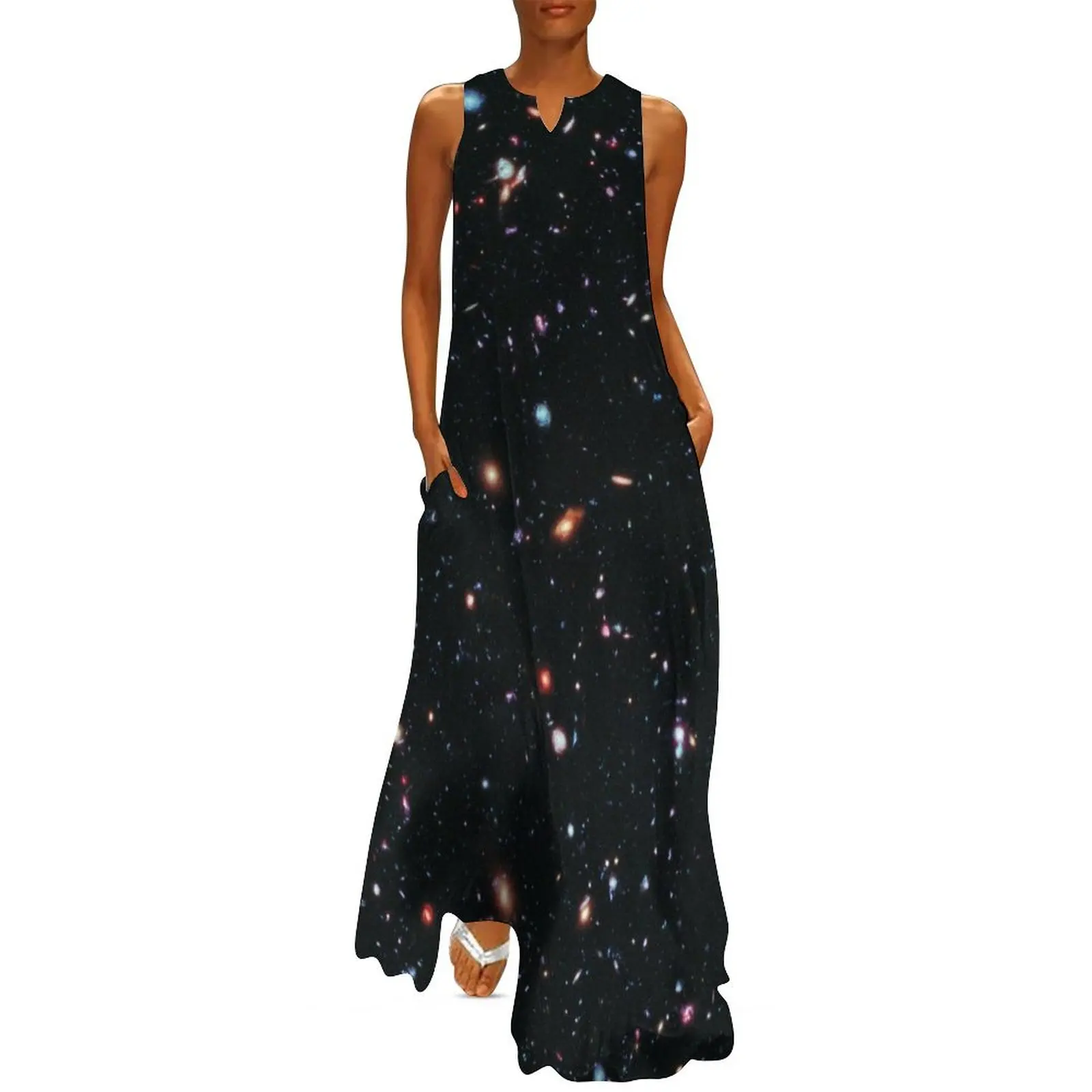 

Hubble Extreme Deep Field Image of Outer Space Long Dress Aesthetic clothing summer clothes