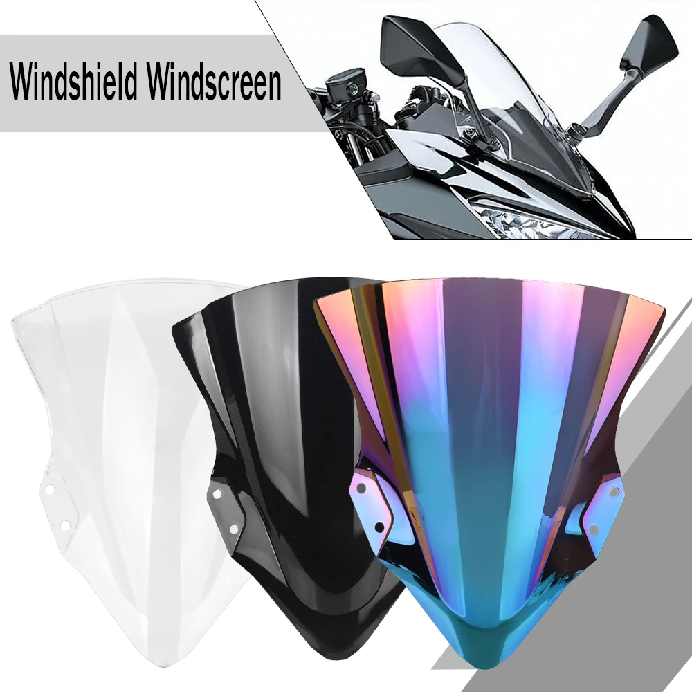 

Motorcycle Windshield WindScreen fairing screen For Kawasaki Ninja 250 400 EX400 2018 2019 2020 2021 2022 2023 Ninja250 Ninja400