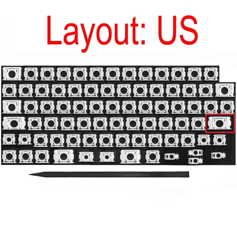 New Keyboard Scissor Clips Hinge Set Replace For Macbook A2442 A2485 A2779 A2780 A2681 A2918 A2991 A2992 A3113 A3114 A3240 A3241