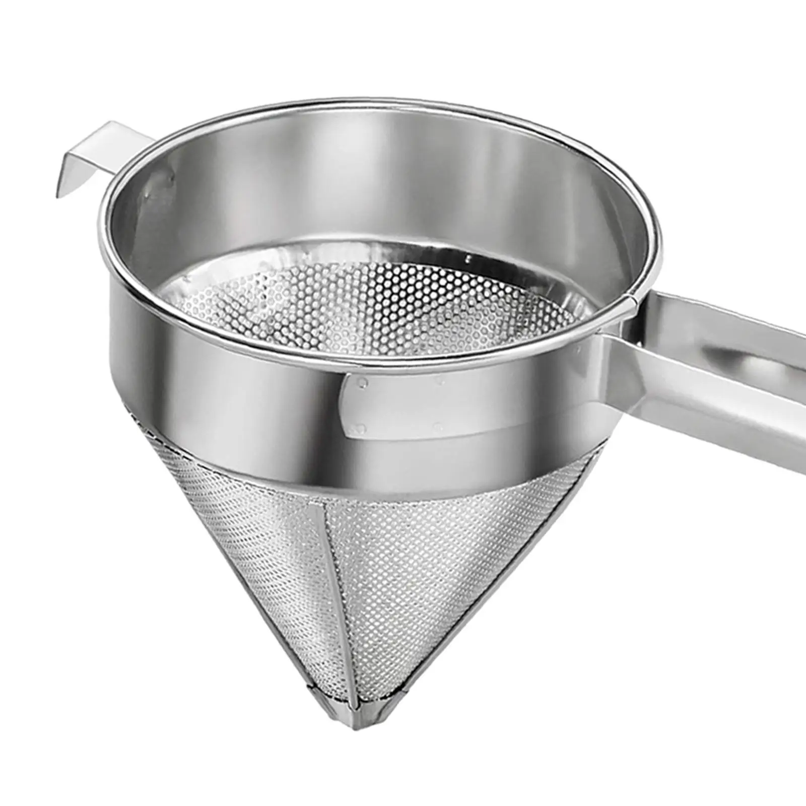 Stainless Steel Cooking Strainer Conical Mesh Colander Basket Utensil for Pasta Pot Soup and Canning
