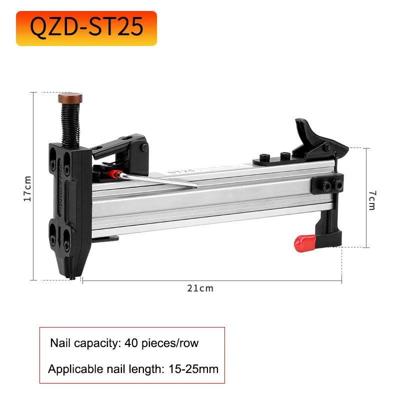 Manual Steel Nail Gun ST-25/ST-18 Semi Automatic Cement Nail Gun Wire Slot Nailing Device Nailing Machine Woodworking Gun Tacker