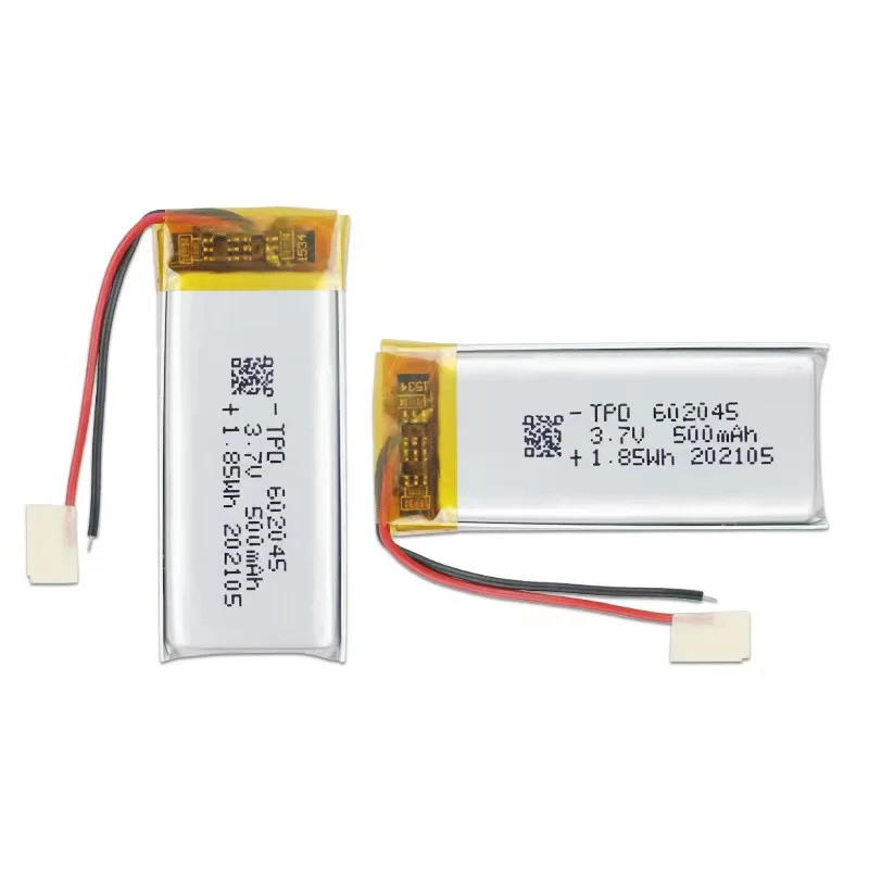 3.7V polymer lithium battery 602045-500mah beauty instrument atomizer rechargeable lithium battery wholesale