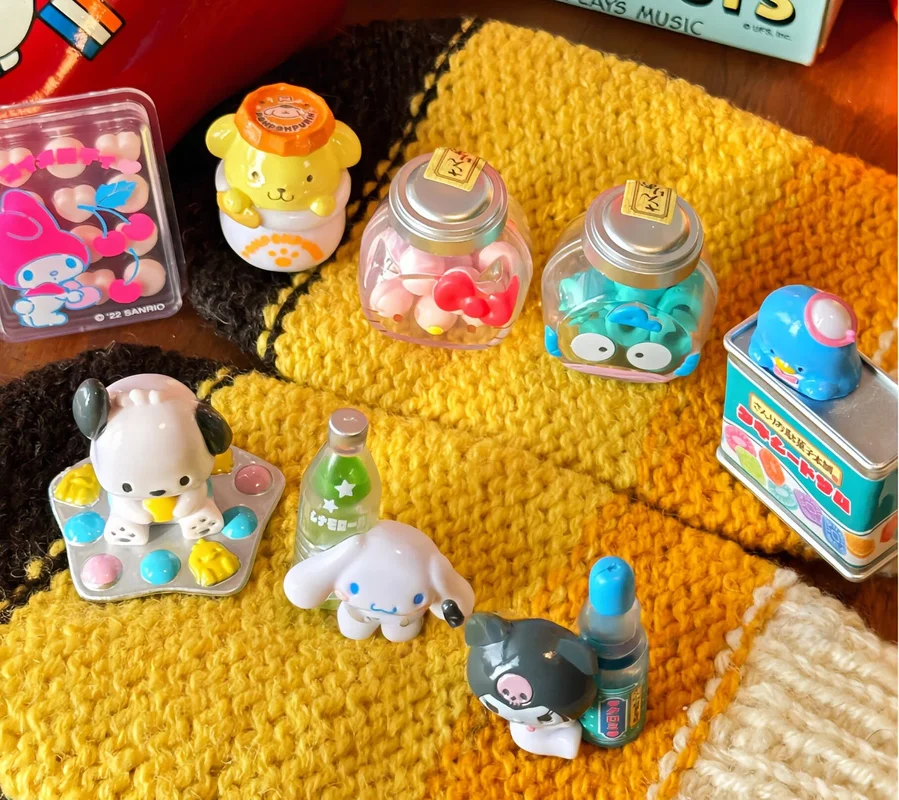 

New Products In Stock 8 Candy Shops Meiletipa Cha Dog Figurines Blind Boxes Scene Decorations Ornaments Festival Gifts For Girl