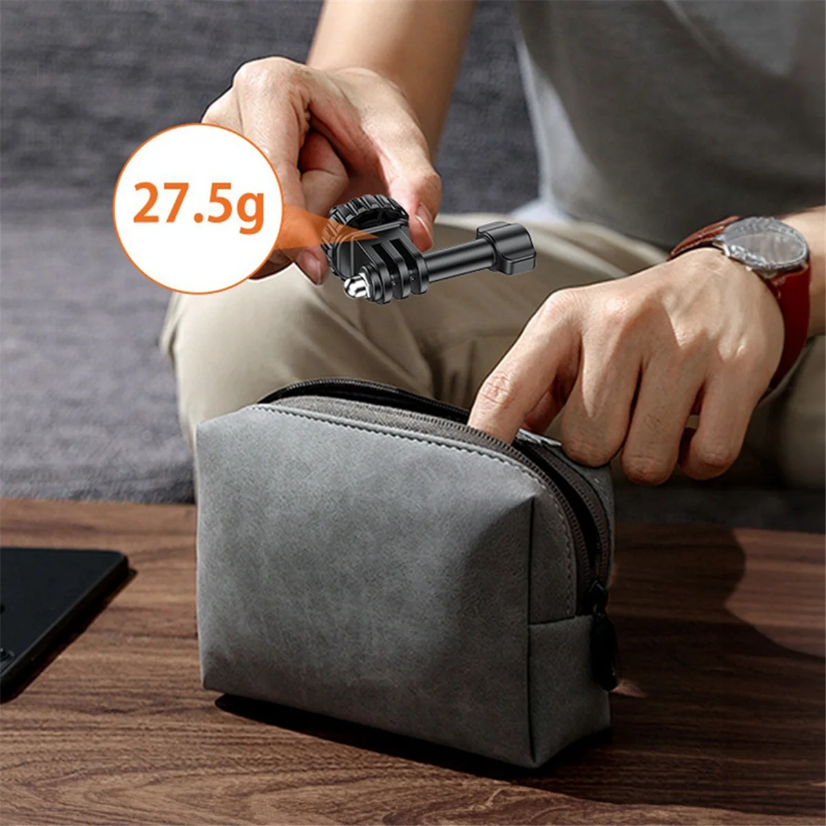 อะแดปเตอร์รองเท้าเย็นสําหรับกล้อง ABSQ-Action 180 °   การปรับรูสกรู 1/4 นิ้ว ใช้ได้กับ GoPro Hero 12/11/10/9/8