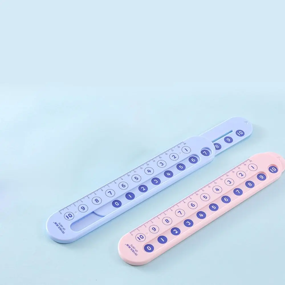 Early Education Number Decomposition Ruler Stationery Learning Straight Ruler Enlightenment Aid Plastic Student Ruler Students