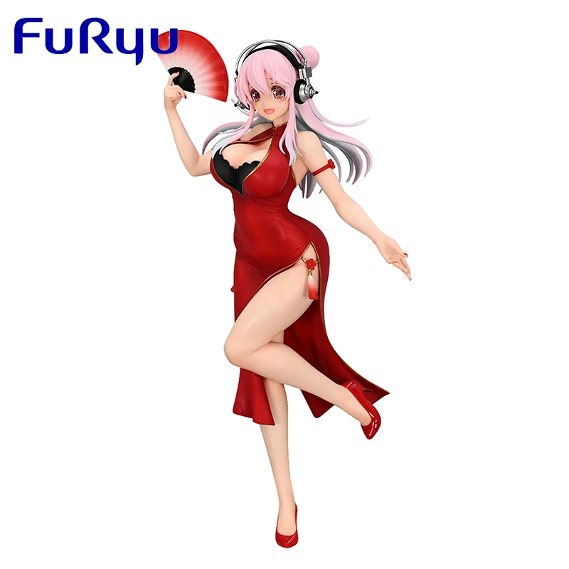 Genuine Original FuRyu SUPER SONICO THE ANIMATION SUPERSONICO Action Anime Figure Collectible Model Doll Statuette Ornament Gift