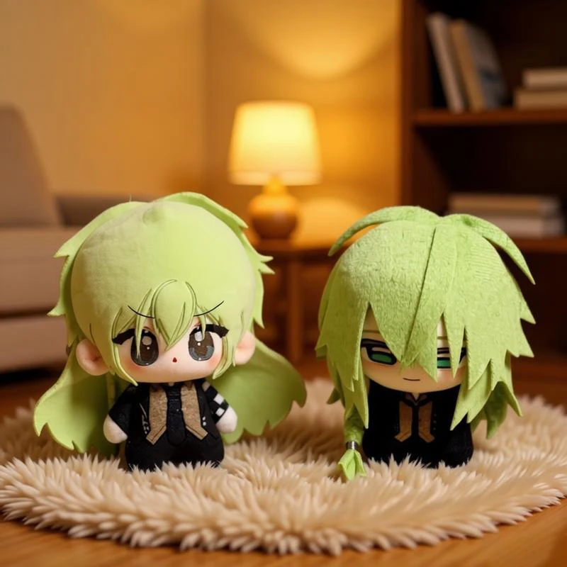 New 10cm Anime Amnesia Ukyo Plush Doll Cartoon Printed Figure Cute Soft Stuffed Body Backpack Pendant Collection Birthday Gift