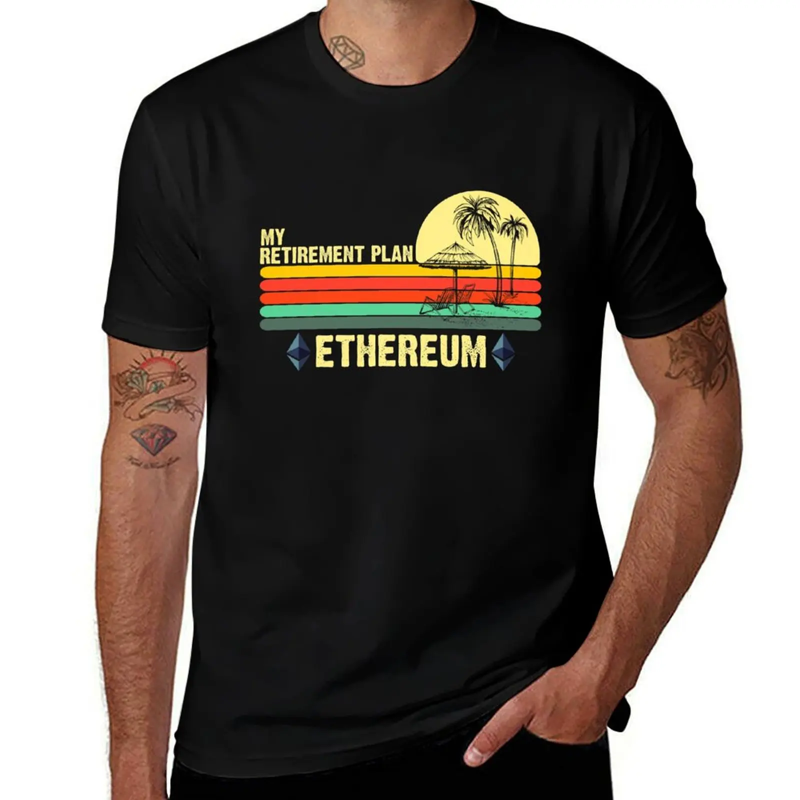 

shirt My T-Shirt Ethereum shirt Retirement designer cotton BTC HODL Crypto graphic man t man man Plan shirts t Blockchain ETH t