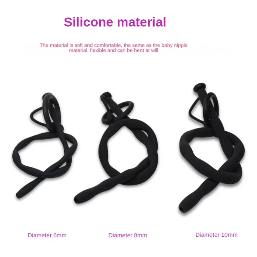 Silicone Hollow Urethral Catheter Dilator Horse Eye Irritation Adult Sex Toy For Men Gay Penis Plug Insertion Urethral Cather