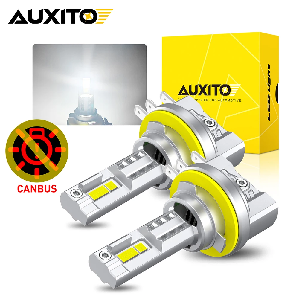 AUXITO 2Pcs 30000LM CANBUS H15 LED Headlight Error Free High Beam Day Driving Running Light Super Bright For Golf 6 MK3 Ford VW