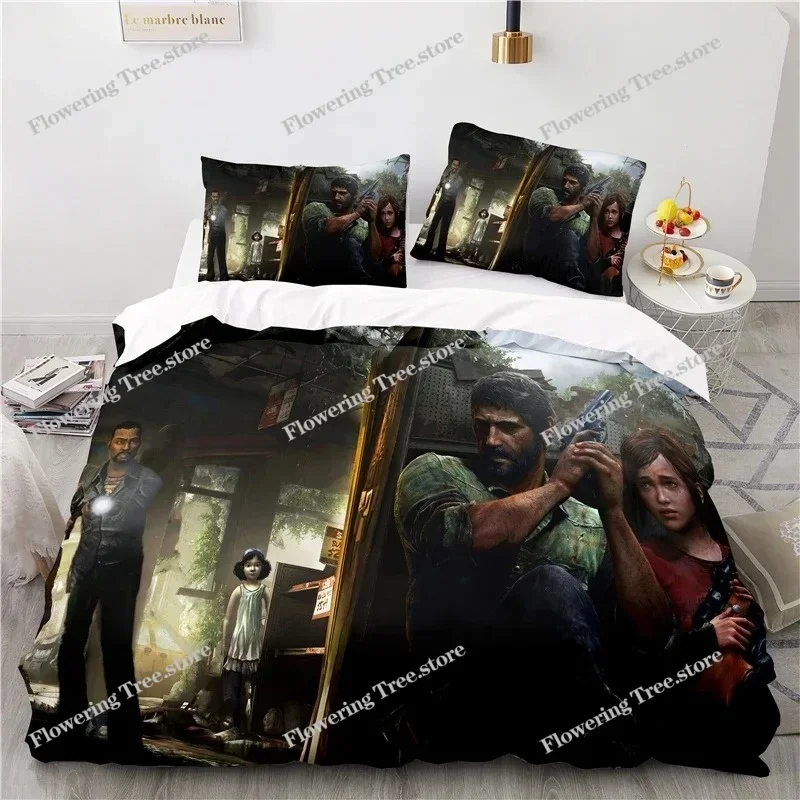 

Популярный комплект пододеяльников The Last of Us Games 3d Джоэл Элли Тесс Комплект постельного белья Twin Full Queen King Постельное белье Домашний декор