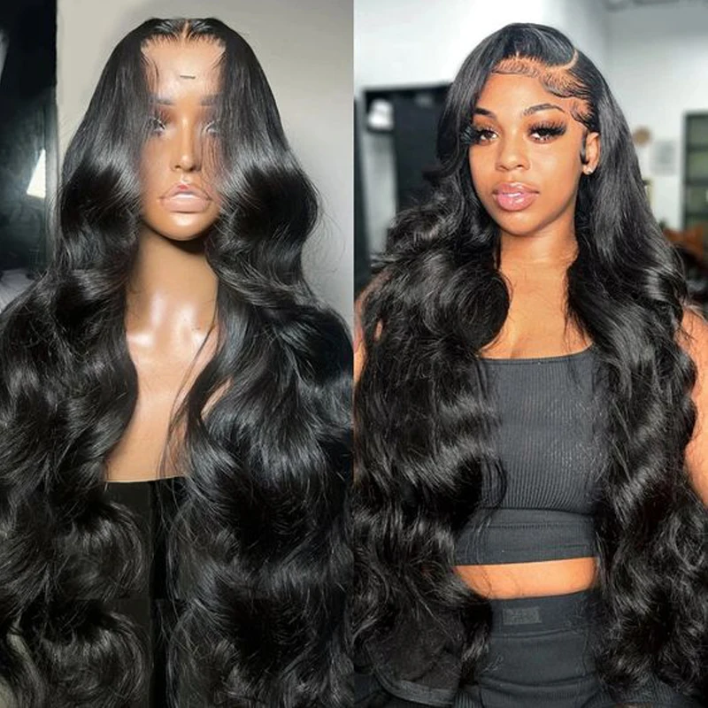 شعر مستعار بشري مموج بدانتيل أمامي ، شعر مستعار برازيلي فضفاض ، شعر مستعار بدانتيل أمامي شفاف ، 13 × 4 ، 30 بوصة ، 13 × 6 ،