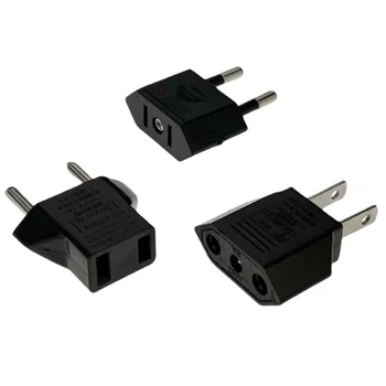 US To EU American Travel Adapter 2 pin 4.0mm European EU To US plug Power adapter Converter Electrical Socket Outlet