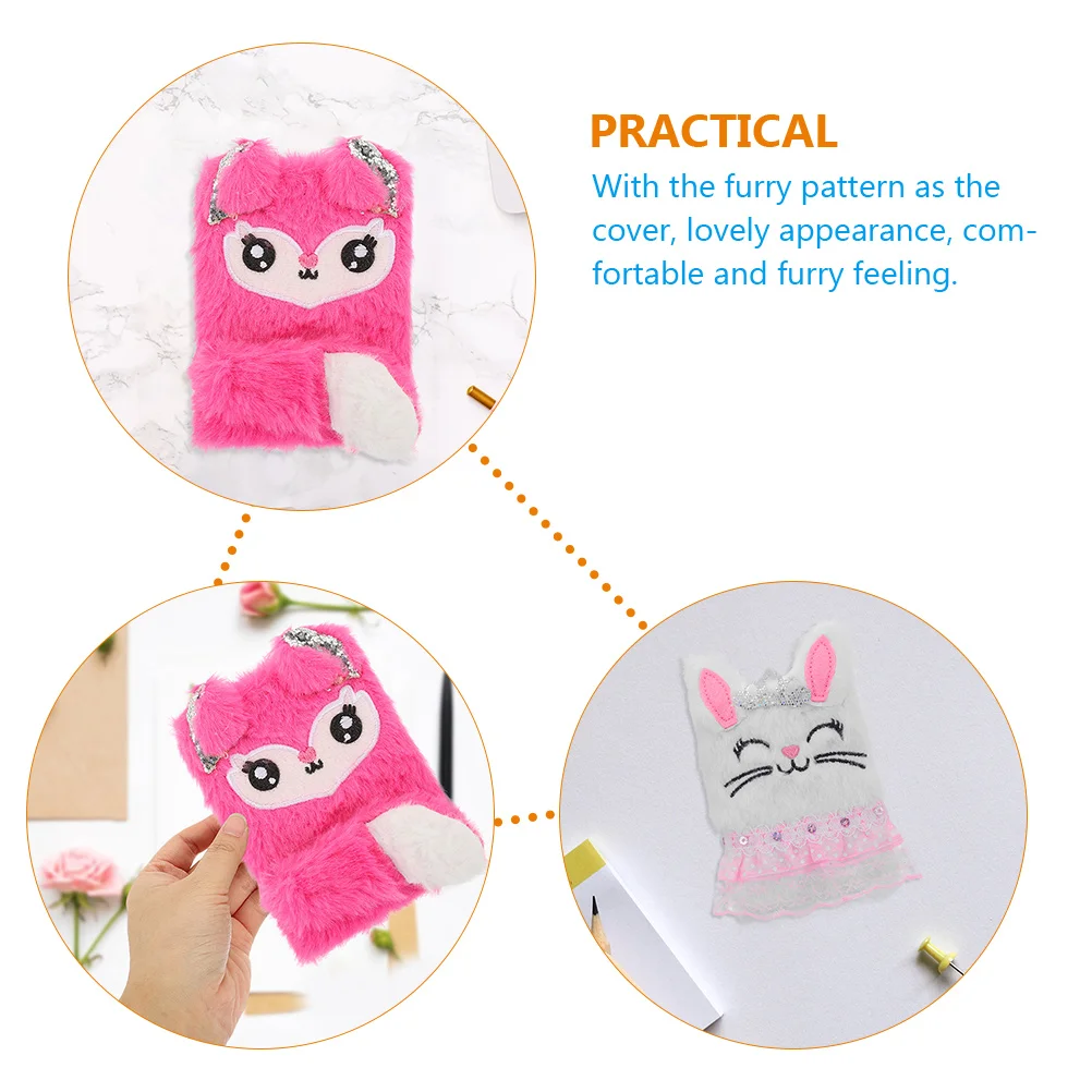 Plush Rabbit Notepads Mini Notebook Teen Girl Gifts Girls Journal 8-10 Years Old