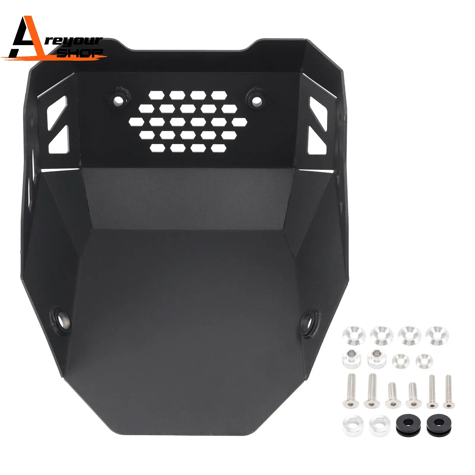 

Engine Bottom Bash Skidplate for CFMoto 450 MT 450MT CF400-8 2024-2025 Black