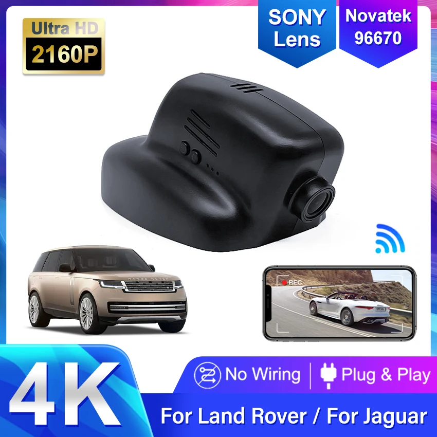 Plug and Play 4K Car DVR Dashcam For Land Rover Discovery 4 Freelander Evoque Range Rover Sport For Jaguar XJ XJL XJ XF F Pace