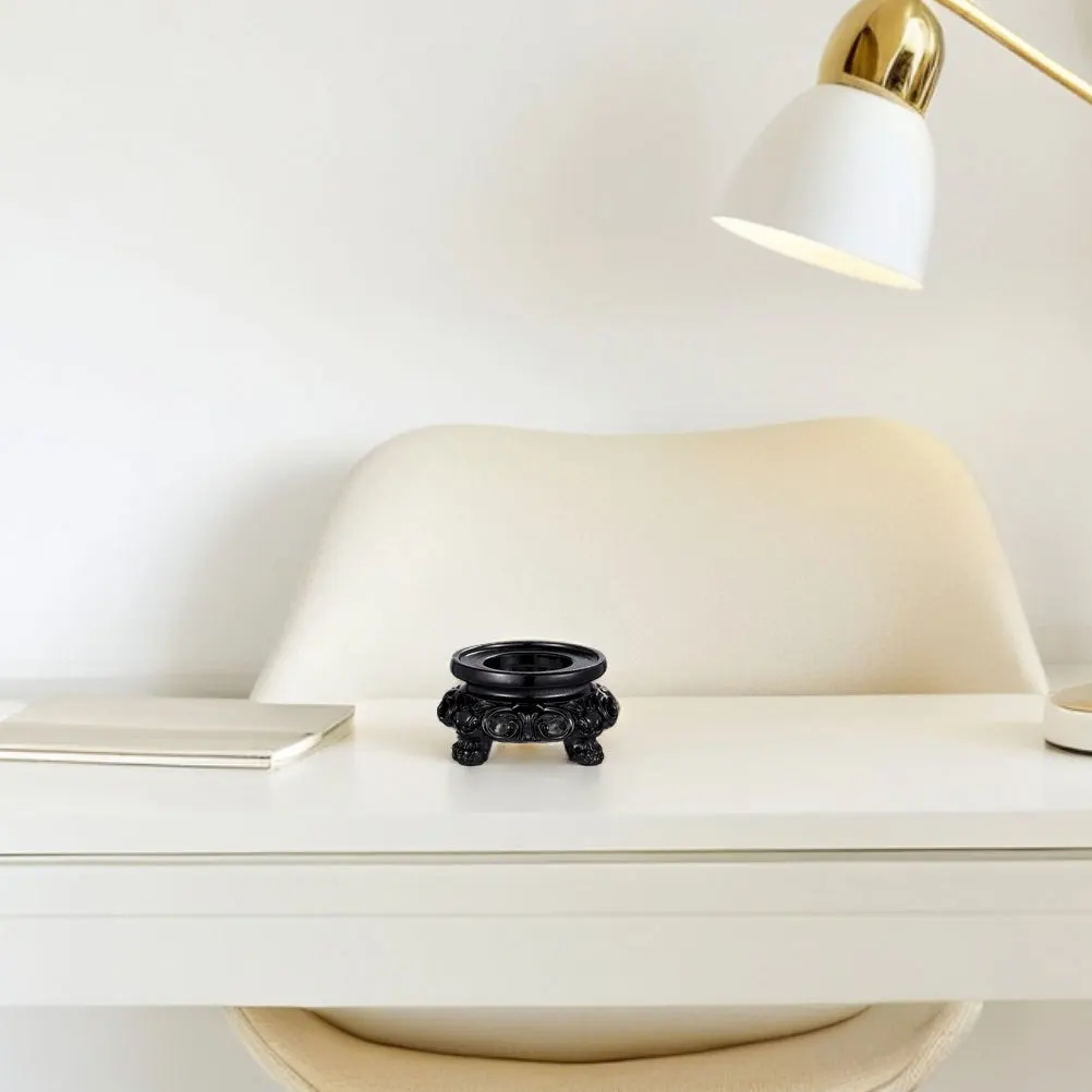 

2Pcs Resin Crystal Ball Holder Mini Sphere Display Stand Base for Egg Gemstone Natural Rock Desktop Ornament Stands for Display