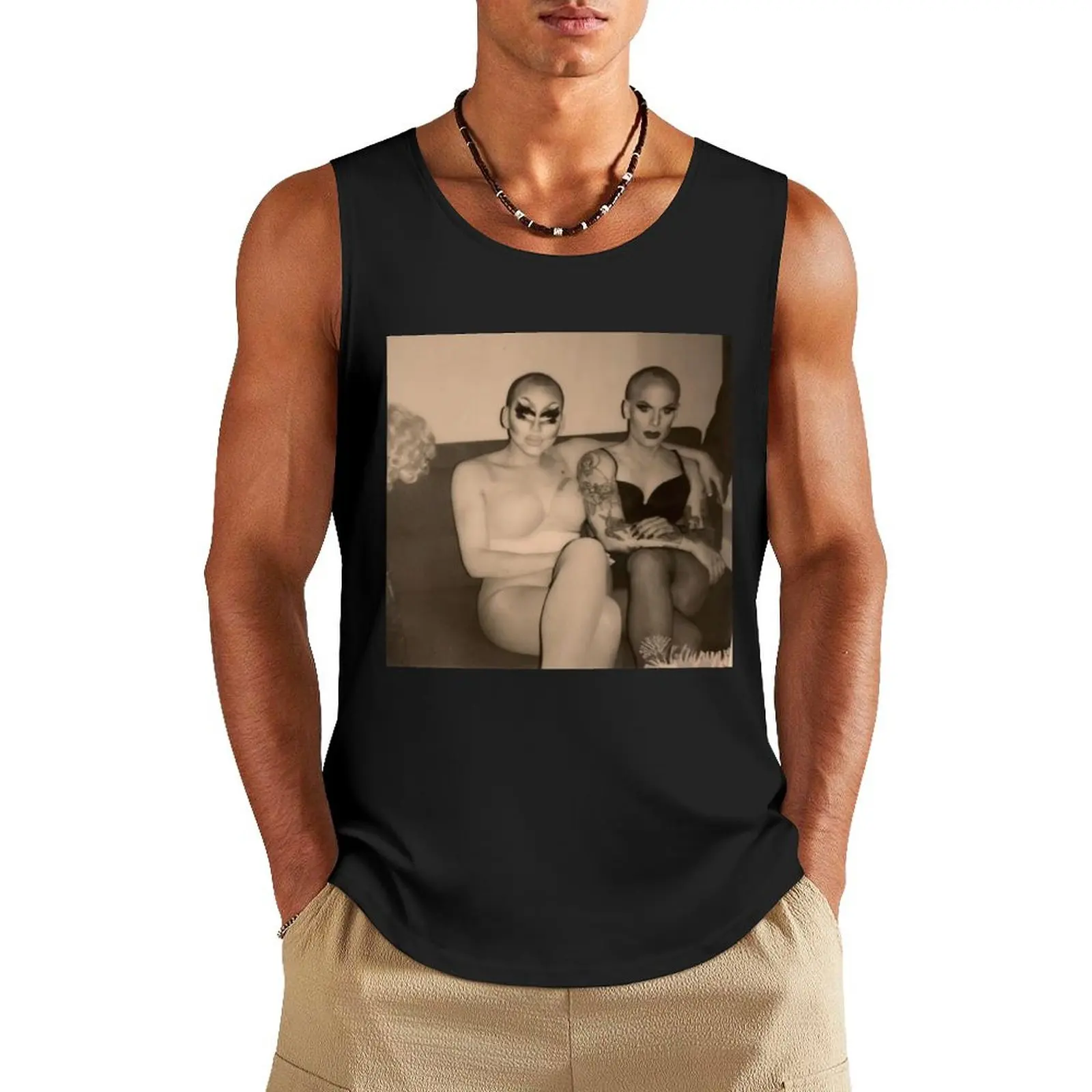 

Trixie & Katya - Behind the Scenes Tank Top running shirt underwear anime clothes mens designer clothes