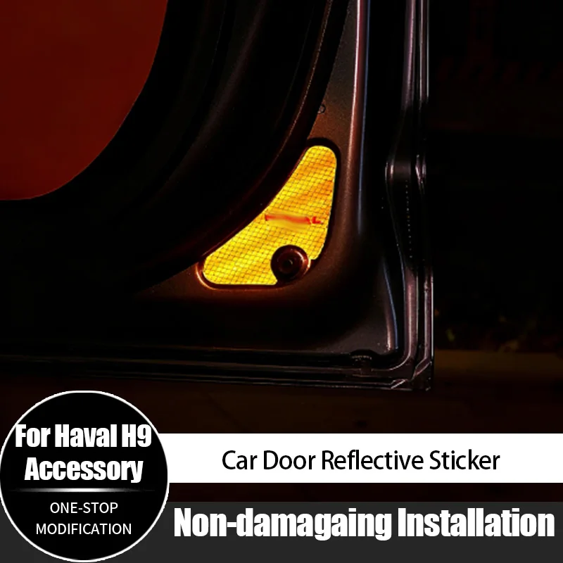 

For Haval H9 Warning Stickers Reflective Stickers Car Door Stickers Hot Selling Accessories