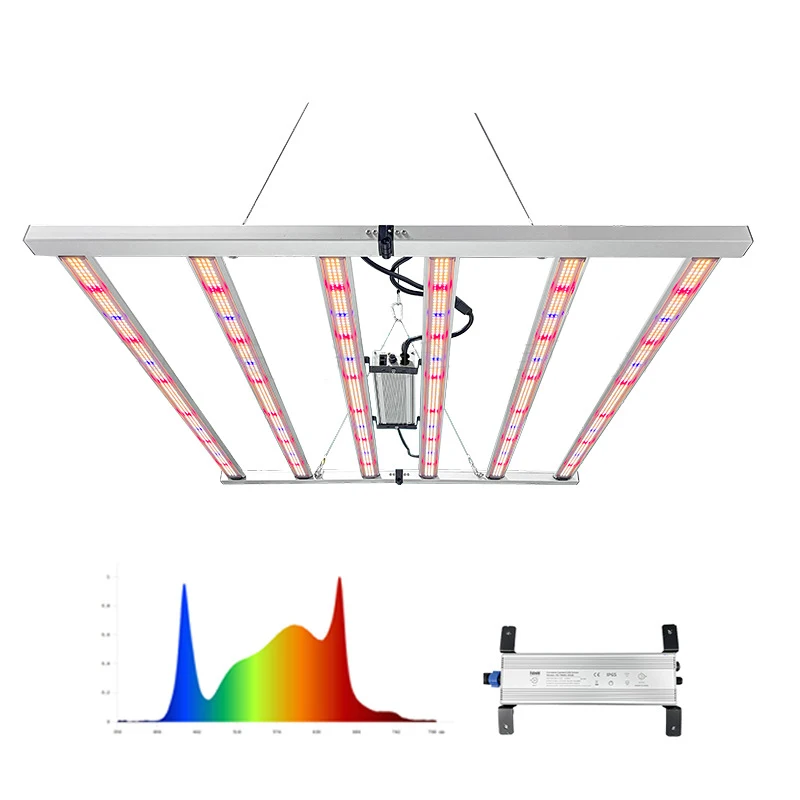 ضوء نباتي LED بقدرة 720 وات، إضاءة تكميلية للفواكه والخضروات كاملة الطيف تزيد من إنتاج الزهور الداخلية