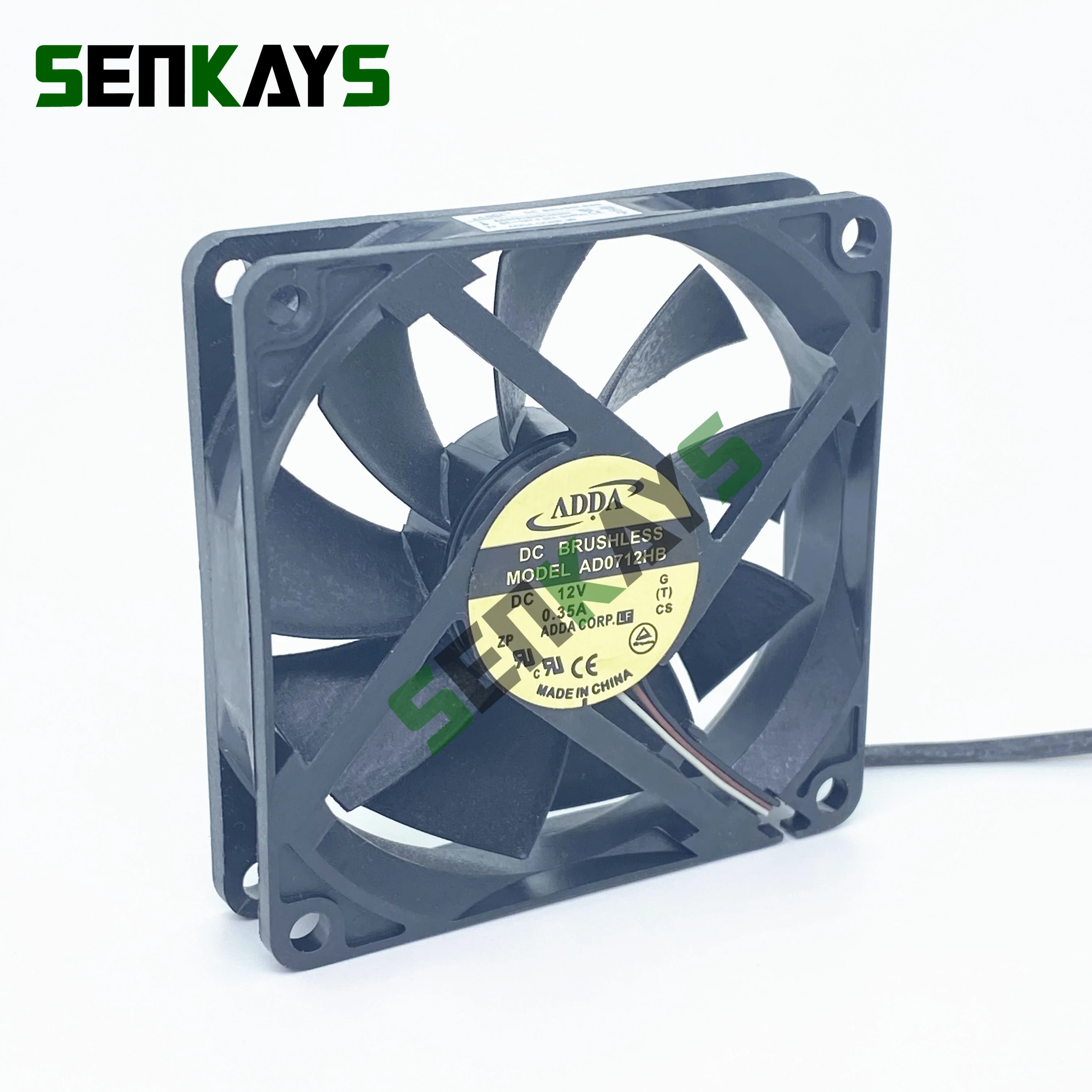 

New ADDA Dual Ball Bearing 7015 70MM 70x70x15mm Case Cooling Fan 12V 0.35A with 3pin