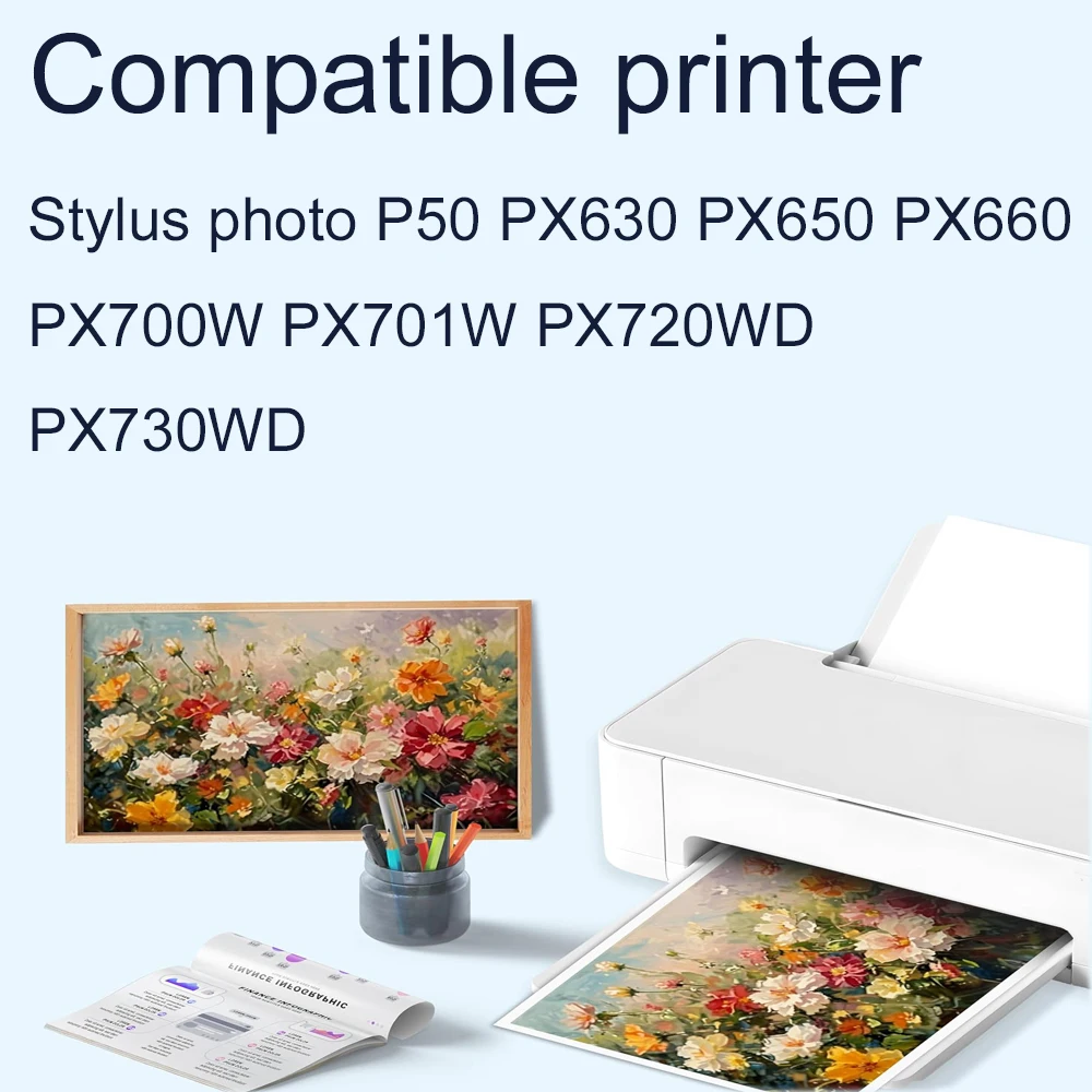 vilaxh T0801 - T0806 Refillable ink cartridge For Epson T0801 Stylus photo P50 PX630 PX650 PX660 PX700W PX701W PX720WD PX730WD