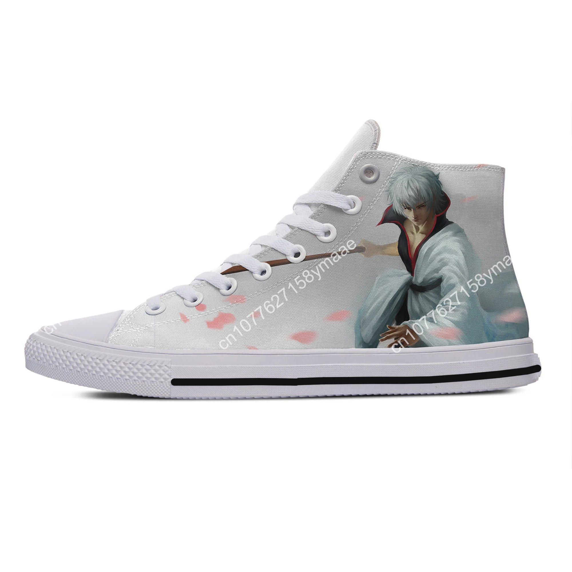 Hot Cool Fashion Funny Summer Cartoon High Quality Sneakers Casual Shoes Men Women Anime Gintama High Help Classic Board Shoes