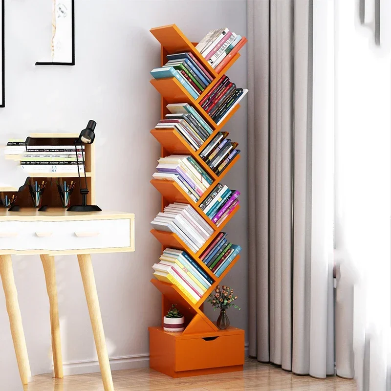 Tree Simple Modern Bookcases Kids Bookshelf  Living Room Floor Wall Simplebook Cabinet Storage Estanterias Home Furniture