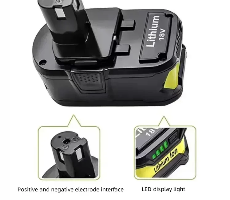 Replace lithium ion battery Ryobi 18V 6000mAh wireless electric tool replace electric tool BPL1820 P108 P109 P106 RB18L50 RB18L4