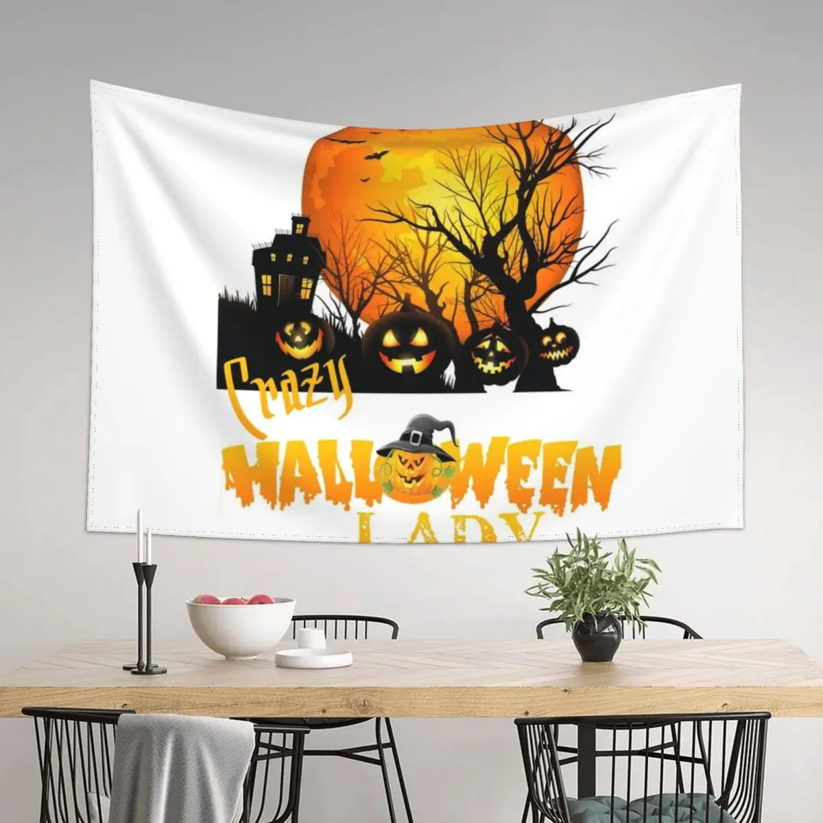 

Halloween Tapestry Wall Decor Wall Hanging Decor Bathroom Decor Tapestry