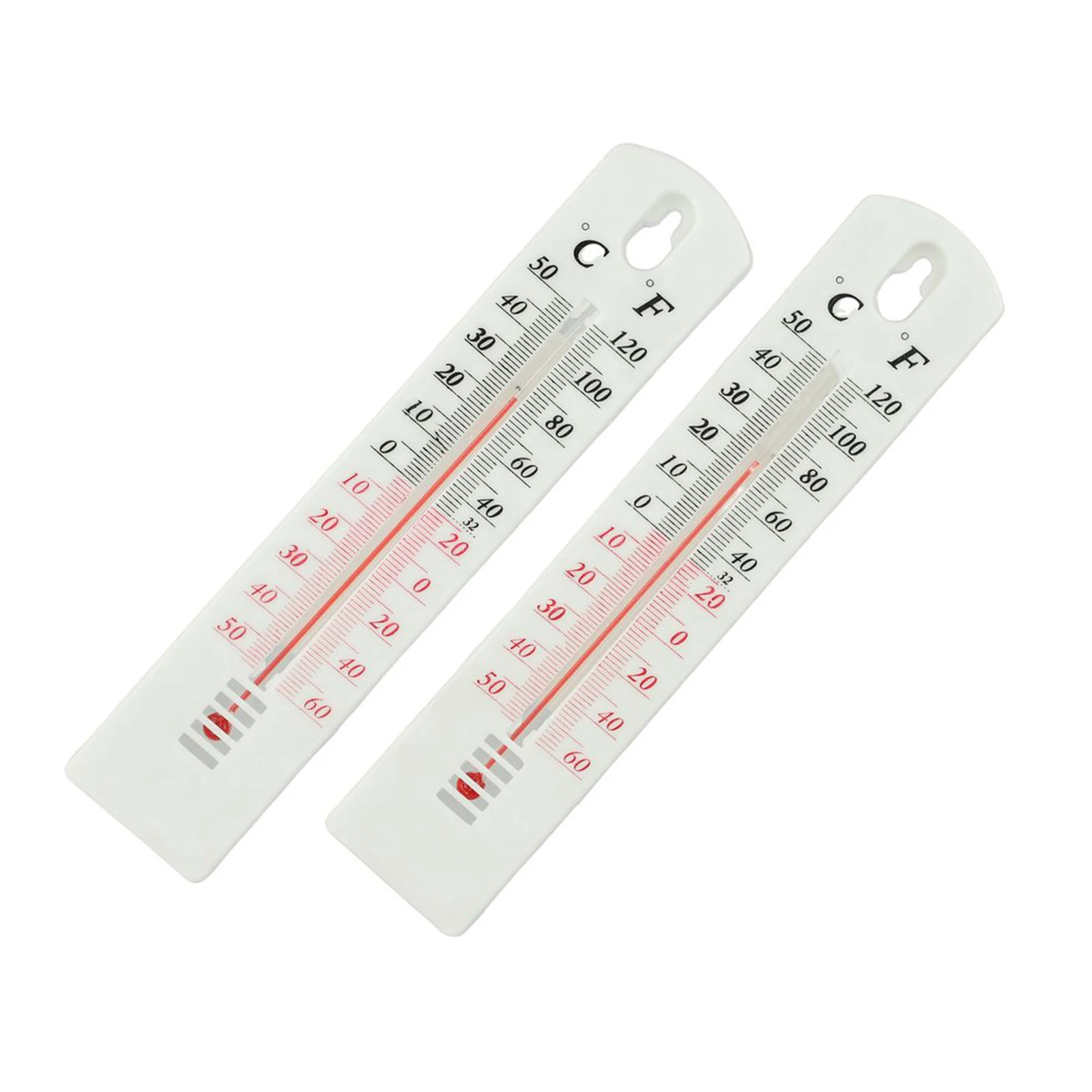 2 Pcs Thermometer Wall For Wall Mounting Garden Greenhouse Hanging High Quality House Size 196mm X 43mm Approx