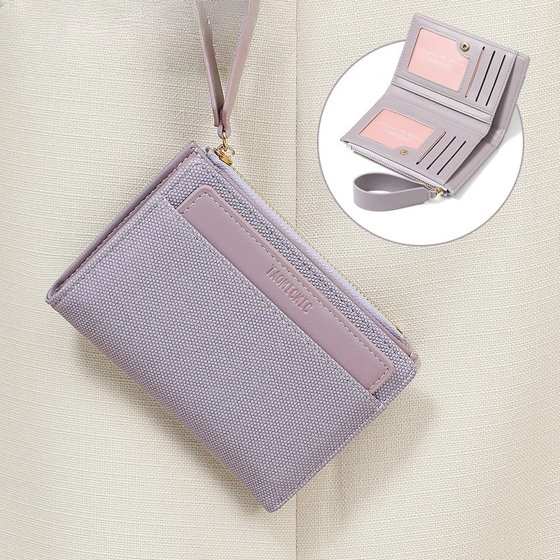 

Кошелек для денег и монет из износостойкой искусственной кожи, женский короткий кошелек, вместительный кошелек для карт, для свиданий и шопинга