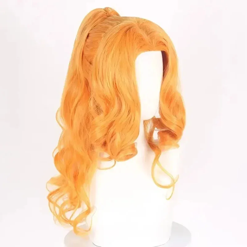 

Pony Friends Adagio Dazzle Cosplay Wig The Pony Cartoon Anime Synthetic Ponytail Orange Long Curly Wig The Pony Cartoo Coser Wig