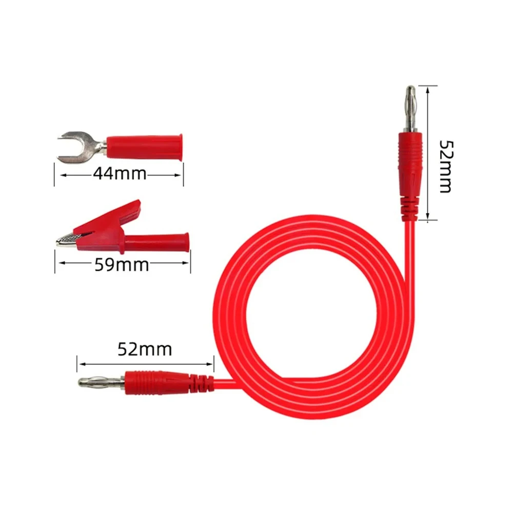 Multimeter-Prüfkabel-Set Digitale Elektrische Prüfspitzen mit Krokodilklemmen Testpinzetten Drahtdurchdringende Rückspitzen – Detail 4