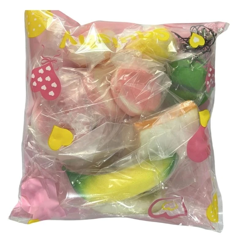 Q0KB Đồ chơi bánh mì co giãn PU mềm