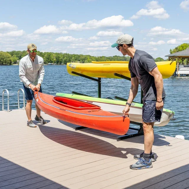 Canoe wall-mounted rack, surfboard display stand, rotatable kayak storage rack