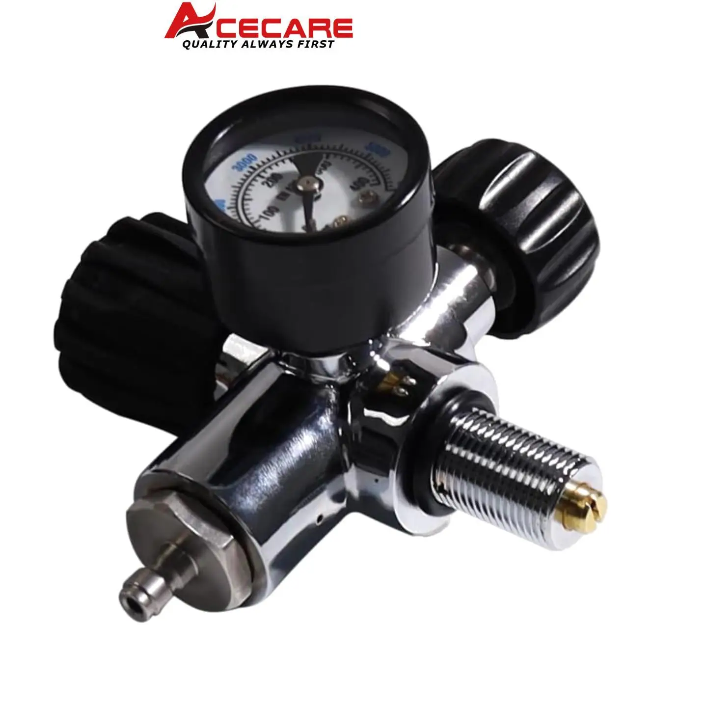 ACECARE 300bar 4500Psi Fill Station HPA Adapter Cylinder High Pressure Charging Diving Station Scuba Tank M18x1.5