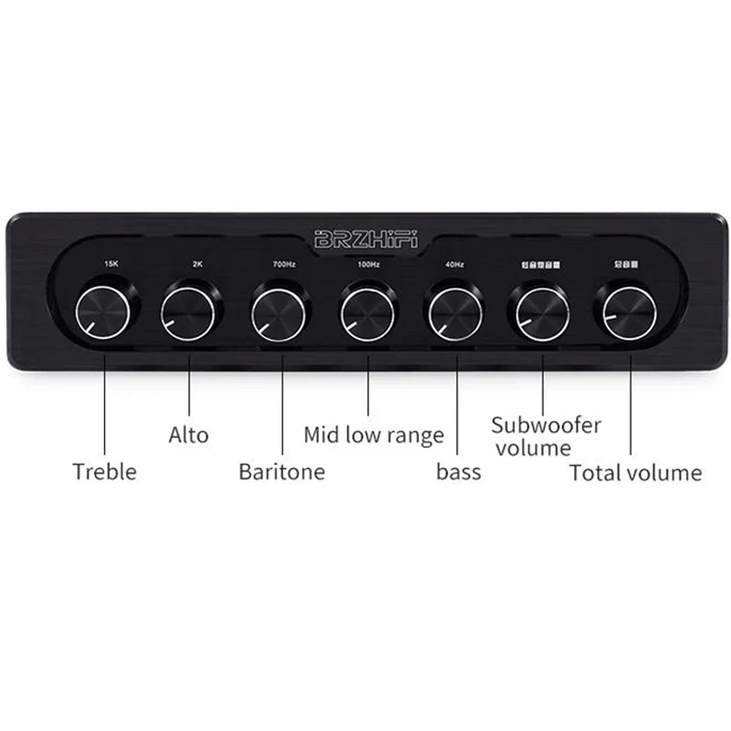 AIYIMA SMSL EQ500 HiFi Preamplifier 5-Segment EQ Tuning Audio Processor Effector Mini Mixer 2.1 Vocal Tract 5532 Preamp Audio