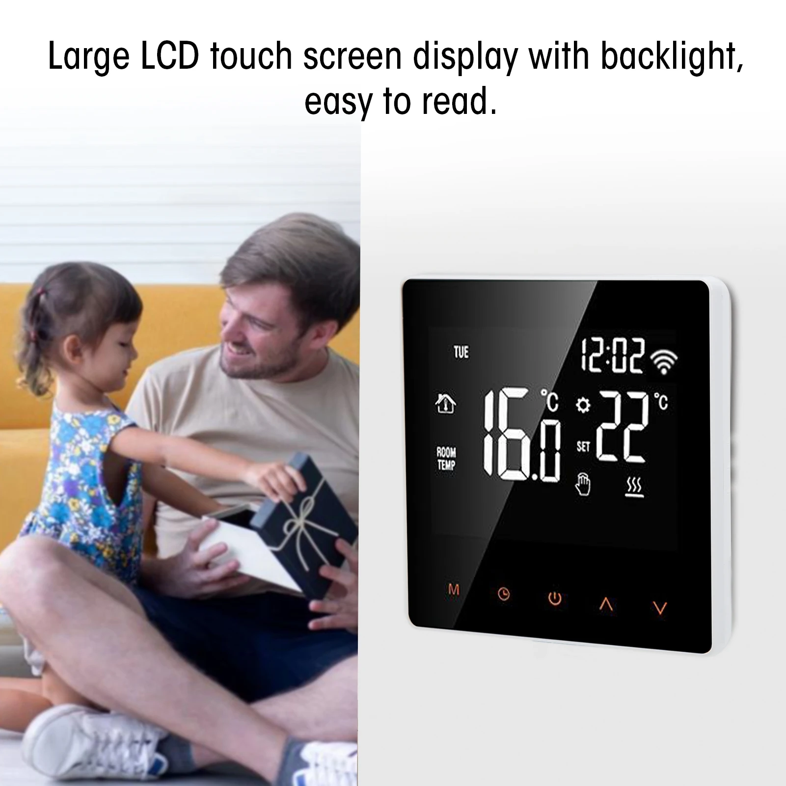 

ME81H Smart WIFI LCD Thermostat Water Floor Heating Wall Boiler Electric Floor Heating Thermostat for Tuya AC230V Thermostat