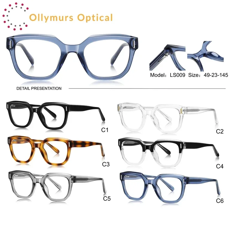 

Очки Ollymurs унисекс с оправой для коррекции близорукости и дальнозоркости, мужские и женские, с защитой от синего света, винтажные, TR, для чтения, оптические