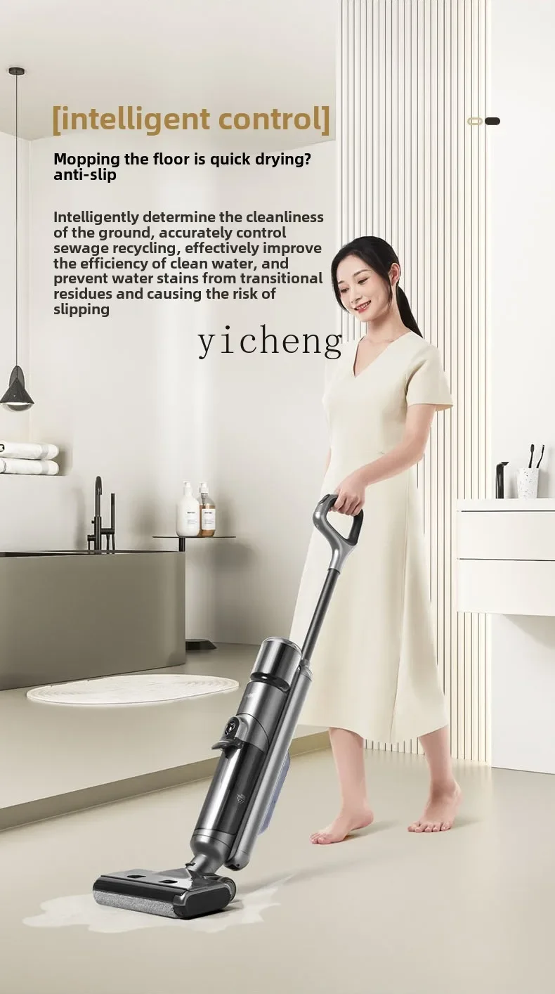 Lavatrice ZZ con aspirazione e lavapavimenti, aspirapolvere integrato, asciugatura domestica portatile, pulizia autopulente