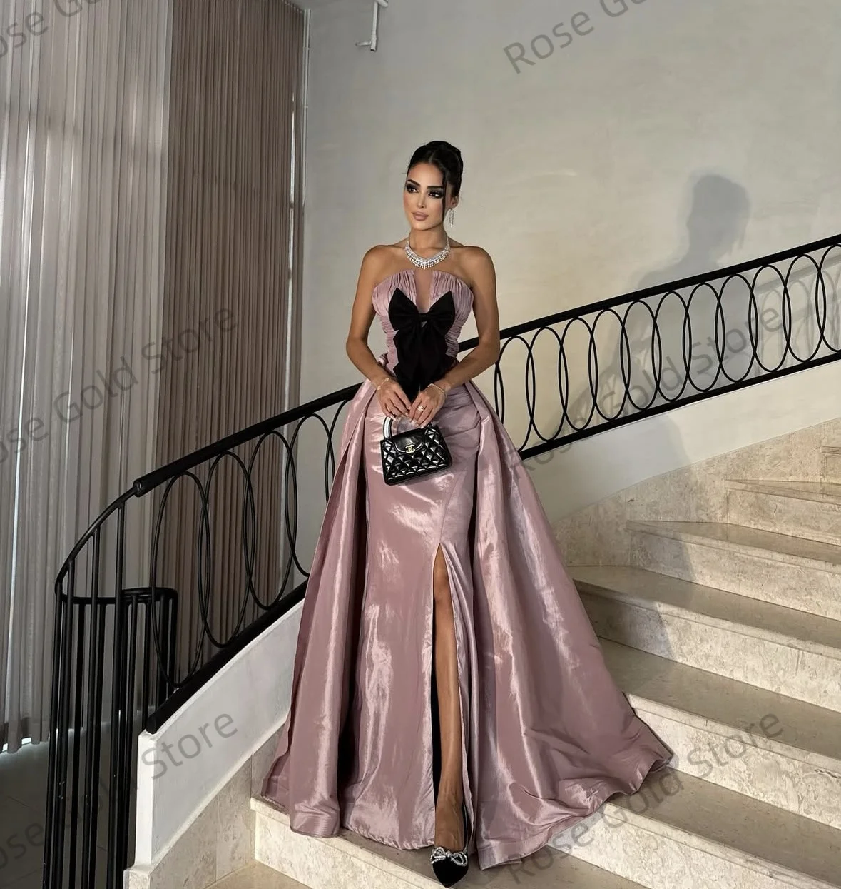 Classic Sweetheart Prom Dresses for Women A Line Bow Appliqued Evening Dress Long Customized Floor Length Women Party Gowns