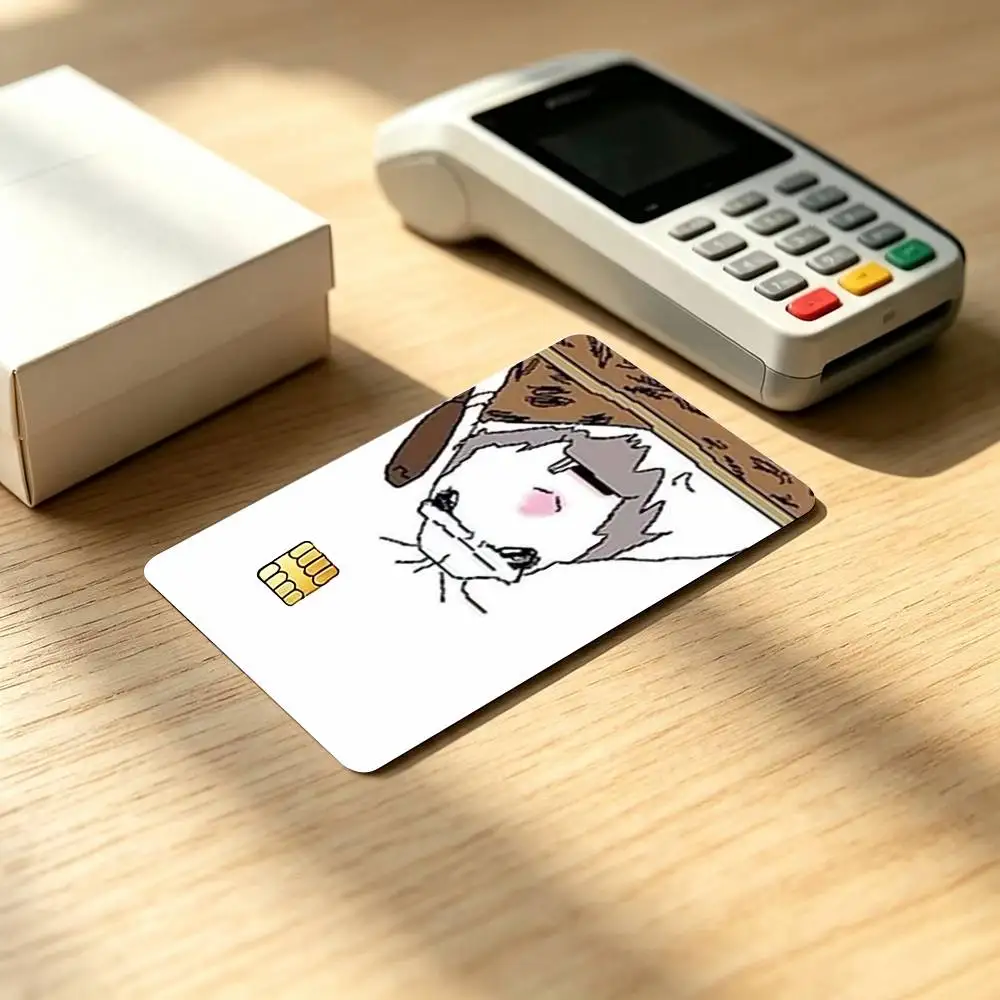 Hamster C-Caveman FUNNY Credit Card HD Stickers Game Card Decal Small Chip Waterproof Sticker Gift
