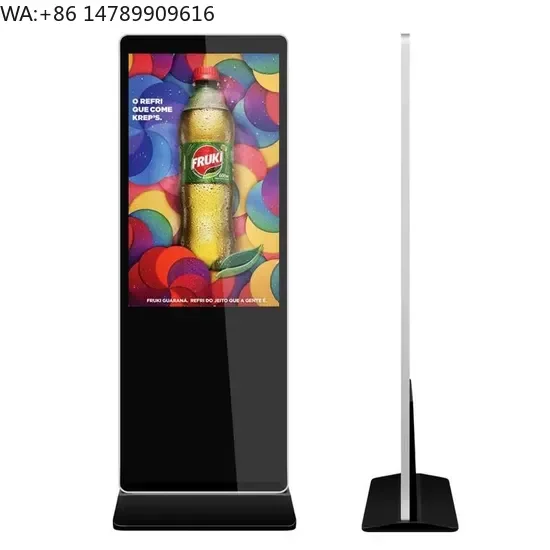 Custom Weatherproof Outdoor LED DisplayP3.076 Small Pitch HD Shop Marketing Standee Advertising Slim Widescreen Kiosk Scrolling